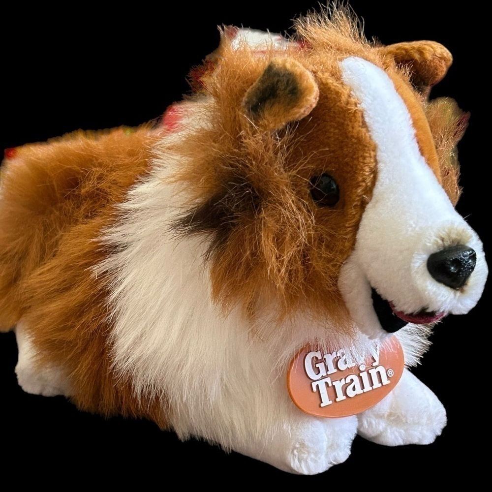 1993 Dankin Gravy Train Promo Collie Dog Plush EXCELLENT Condition